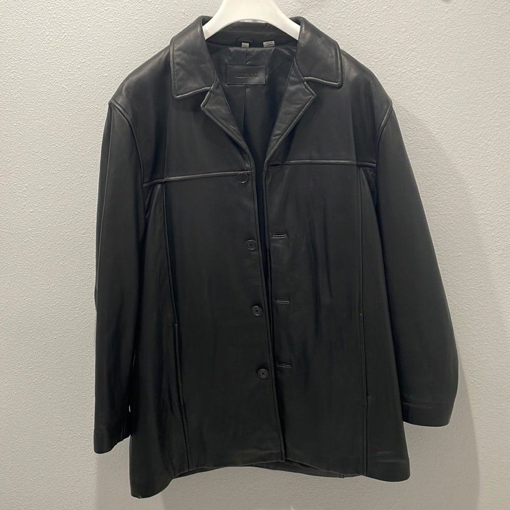 Alfani mens leather jacket
